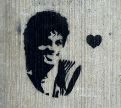 'Michael Jackson Stencil' by Colette Saint Yves